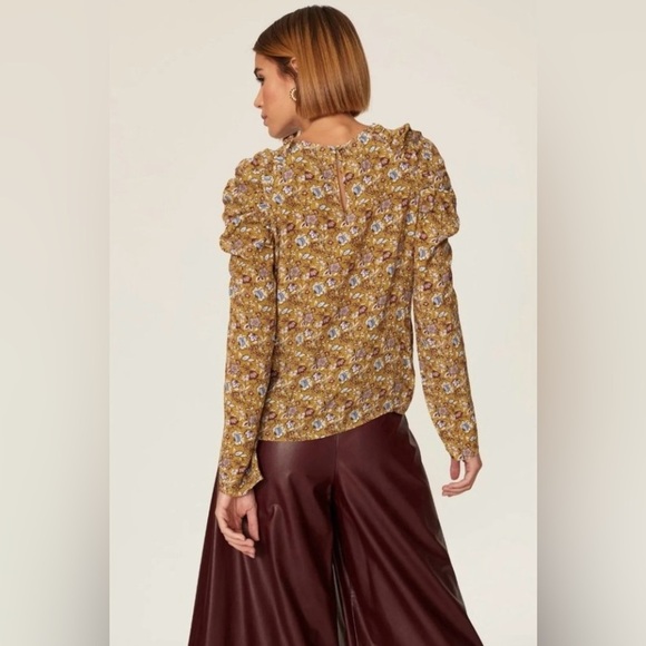 Rebecca Minkoff NWT SZ XL Carrie
Puff Shoulder Top Golden Yellow - Picture 4 of 6